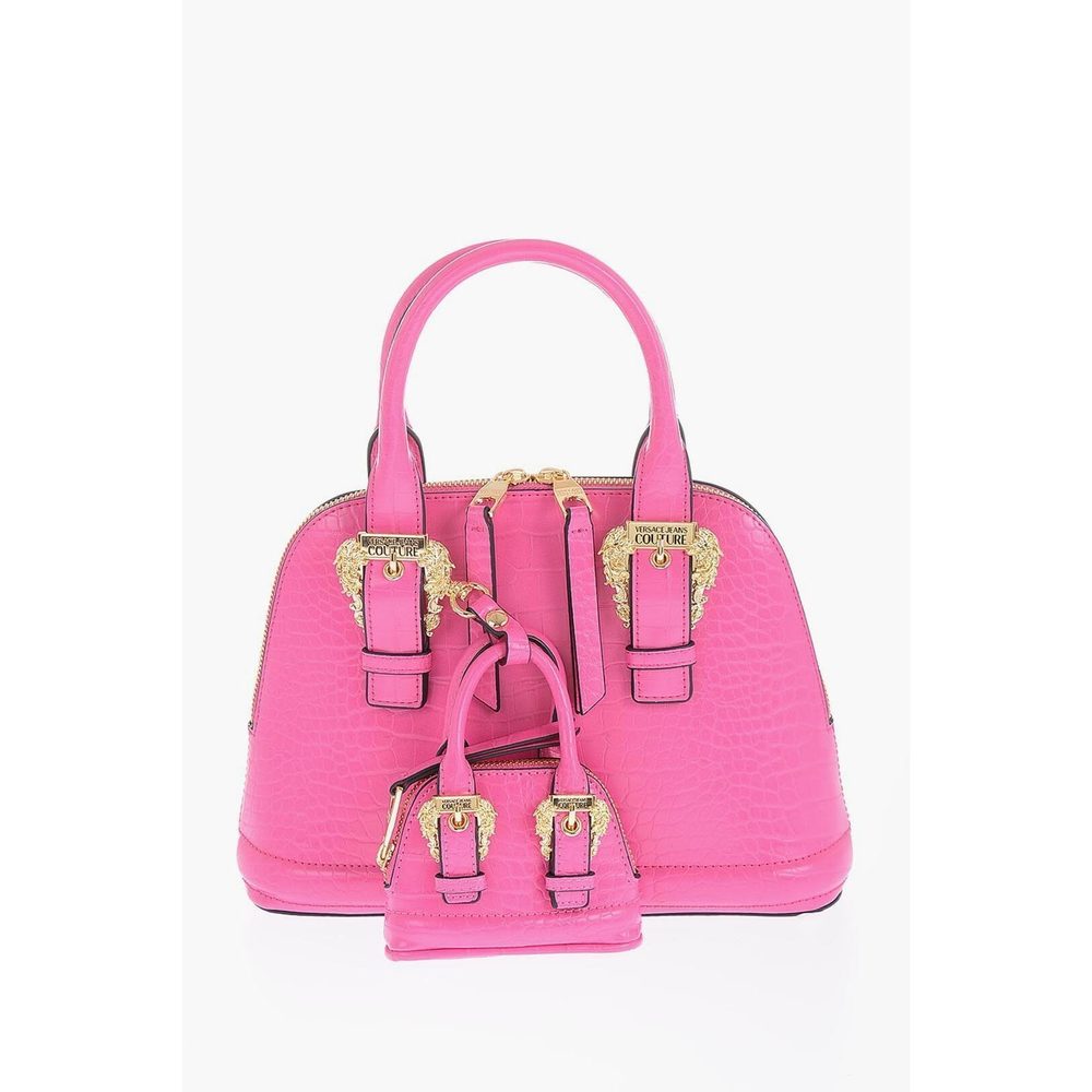 Versace Drawstring Nylon Crossbody Bag Black - image 1